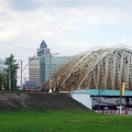 Строительство железнодорожного путепровода над Варшавским шоссе