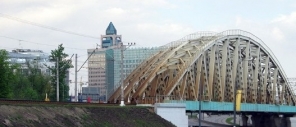 Строительство железнодорожного путепровода над Варшавским шоссе
