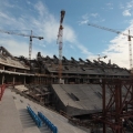 Construction of a football stadium on the western side of Krestovsky Island in St. Petersburg