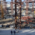 Acting Governor of St. Petersburg Georgiy Poltavchenko visited the construction site of the stadium on Krestovsky Island in St. Petersburg, 11.09.2014 