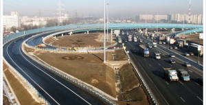 Строительство транспортной развязки на МКАД в районе Новокосино